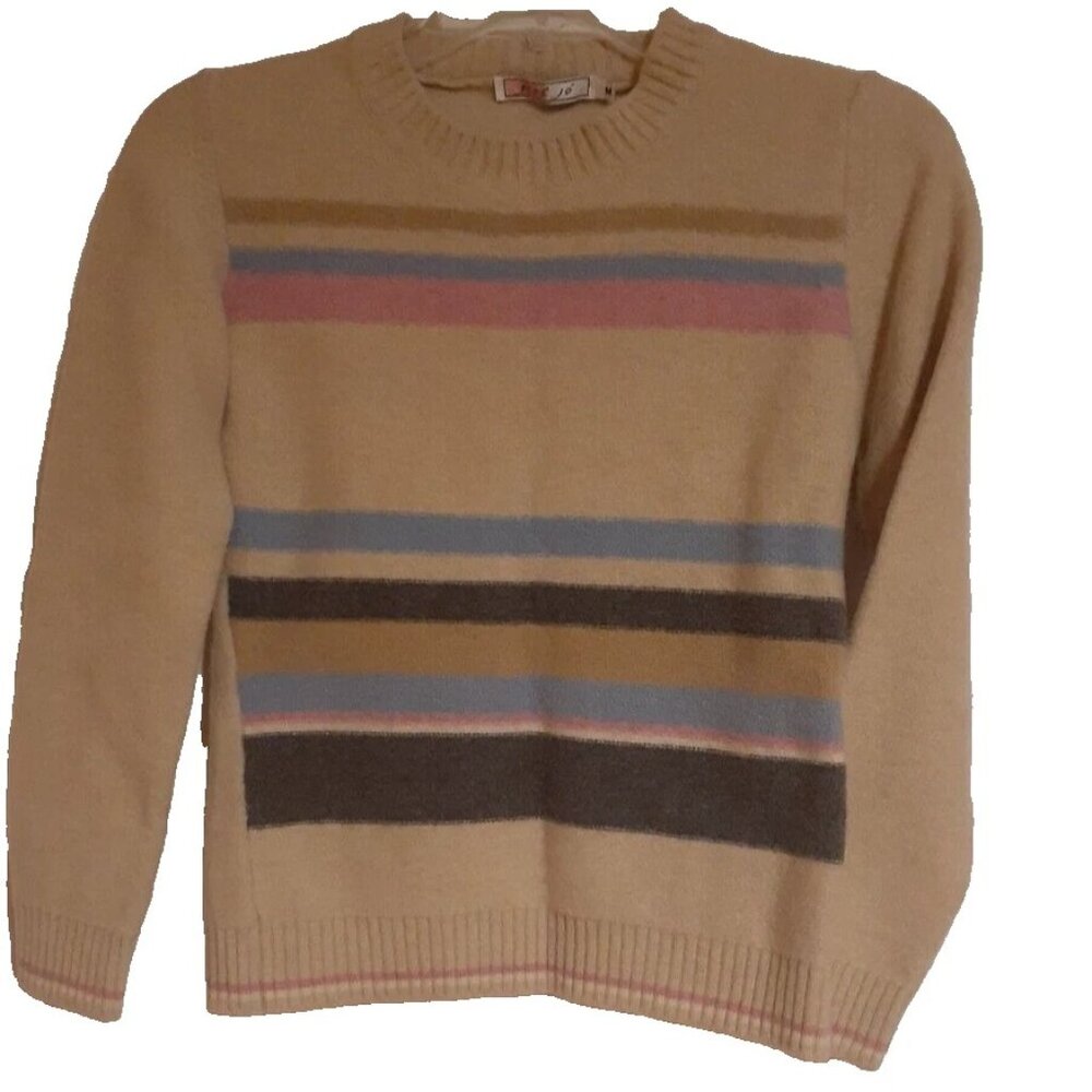 Flo&Jo European Fashion Pure natural wool pullover crewneck sweater size xs to s